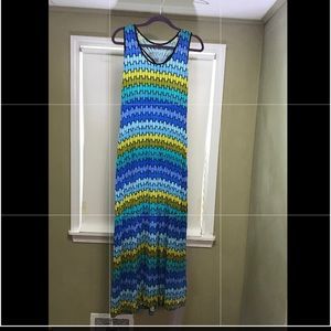 😎SALE Roz and Ali size 14 striped maxi dress GUC